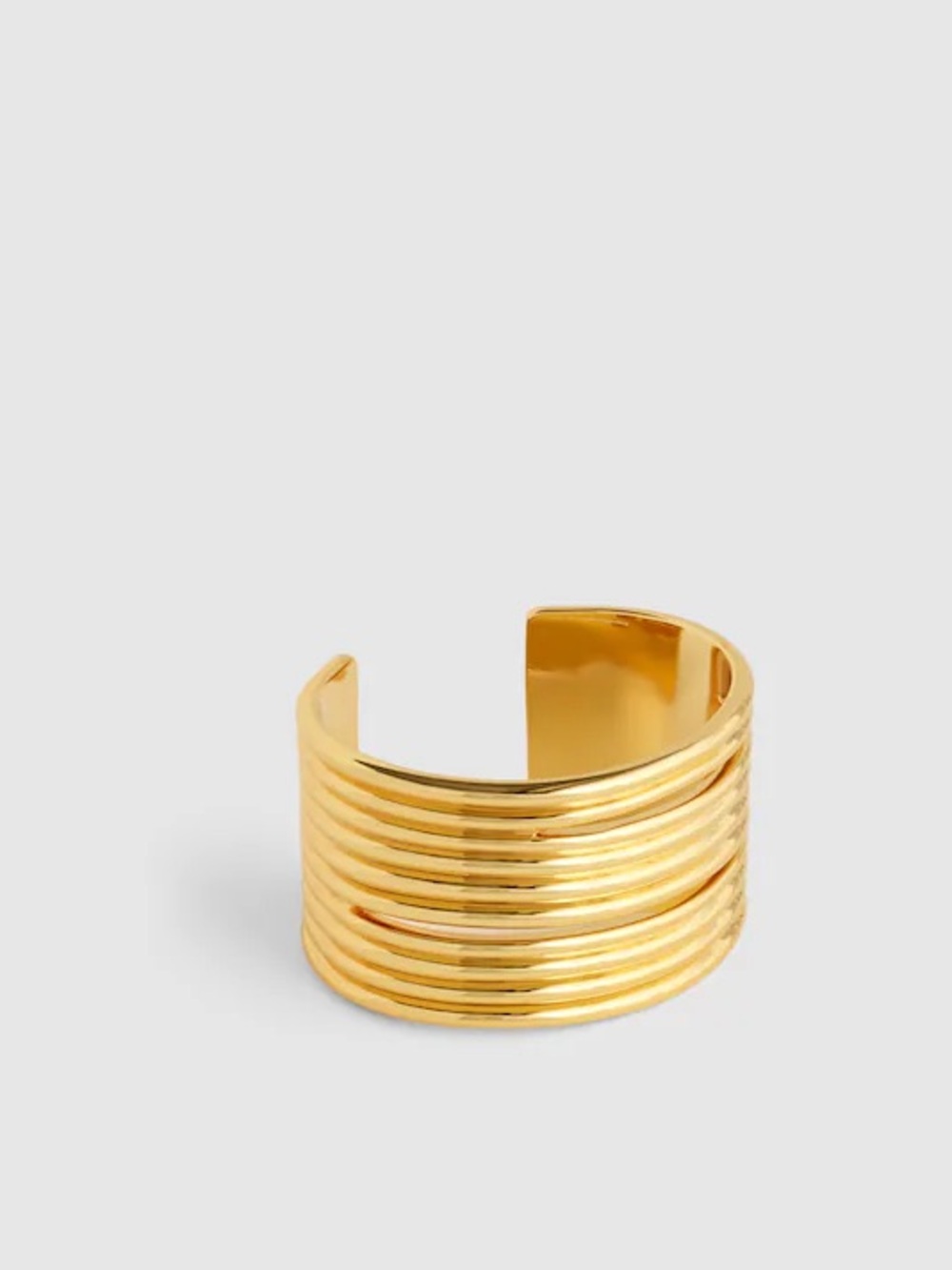 NWT Madewell Ribbed Gold Cuff Bracelet
